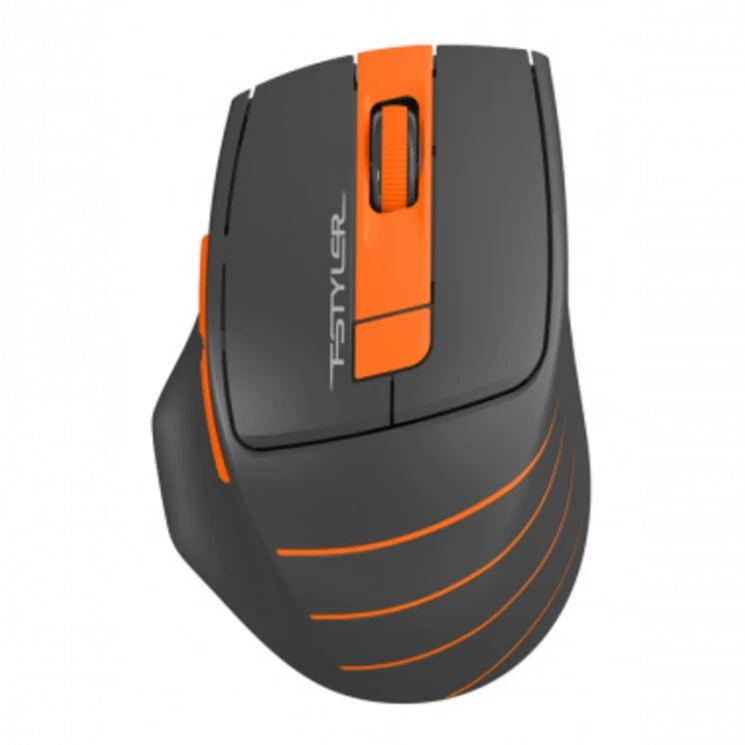 Мышь A4Tech Fstyler FG30 серый/оранжевый оптическая (2000dpi) беспроводная USB (6but)