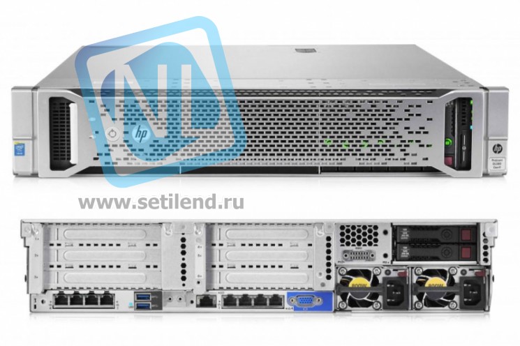 Сервер HP Proliant DL180 Gen9, 1 процессор Intel Xeon 6С E5-2609v3, 8GB DRAM, 4LFF, H240 12Gb SAS (new)