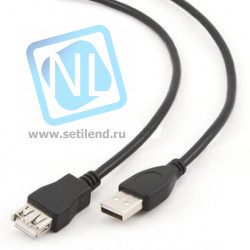 PL1301, Кабель удлинитель USB2.0 А вилка- USB А розетка, 3м