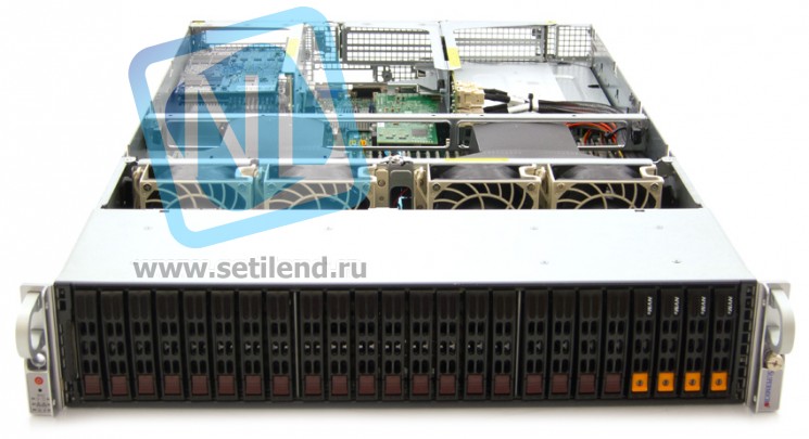 Сервер Supermicro SuperServer 6028R-WTR, 1 процессор Intel 8C E5-2620v4 2.10GHz, 32GB DRAM