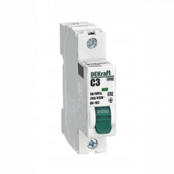 Выключатель автоматический модульный 1п C 3А 6кА ВА-103 DEKraft 12266DEK