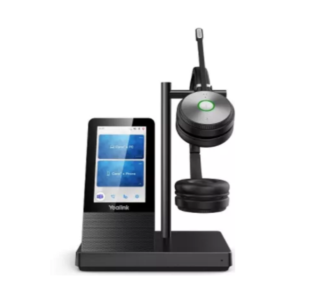 WH66 Dual UC Дуо, Беспроводная, HD звук, 160м DECT, Шумоподав, Дисплей 4'', USB-хаб, Bluetooth