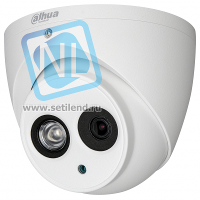 HDCVI купольная мини камера Dahua DH-HAC-HDW2401EMP-0360B 4 Мп, 120 дБ True WDR, 3.6 мм, ИК до 50м, 12 В