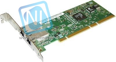PWLA8492MT Pro/1000 MT Dual Port Server Adapter i82546EB 2x1Гбит/сек 2xRJ45 LP PCI/PCI-X