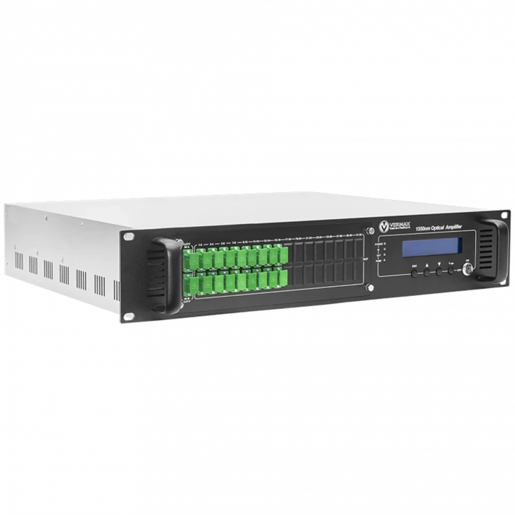 Оптический усилитель VERMAX для сетей КТВ, 2 входа, 16*21dBm выходов