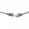 Коммутационный шнур U/UTP 4-х парный cat.6 0.3м LSZH серый (диаметр 3,8 мм)