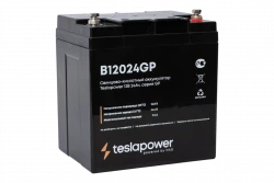 Свинцово-кислотный аккумулятор teslapower 12В 24Ач, серия GP