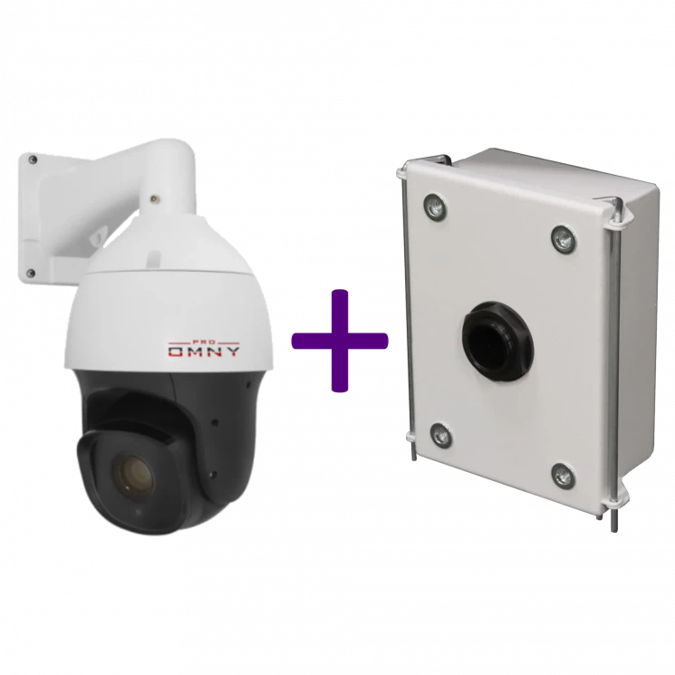 IP камера поворотная 2Мп OMNY PRO F12A v2 x33 c 33х оптическим увеличением и монтажной коробкой OMNY ACC UB v2