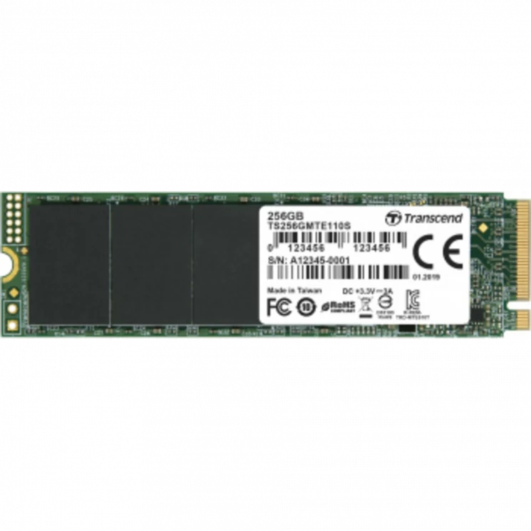 Накопитель SSD Transcend PCIe 3.0 x4 256GB TS256GMTE110S M.2 2280