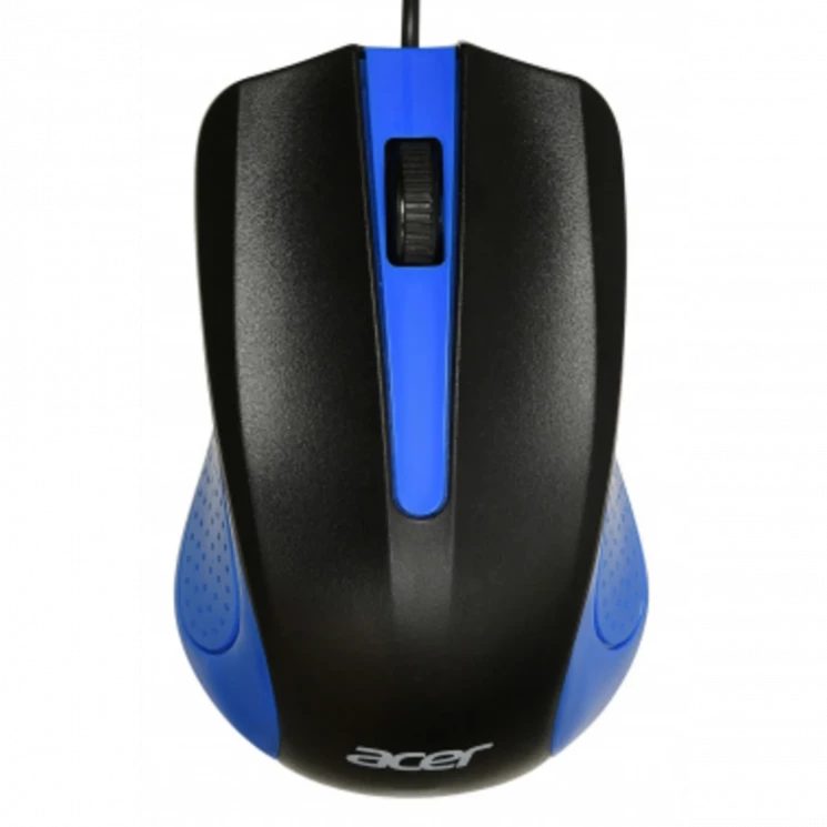 Мышь Acer OMW011 черный/синий оптическая (1200dpi) USB (3but)