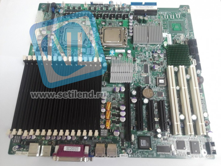 Материнская плата SuperMicro X7DBE+ i5000P Dual Socket 771 16FBD 6SATAII U100 3PCI-E8x 3PCI-X SVGA 2xGbLAN E-ATX 1333Mhz-X7DBE+(NEW)