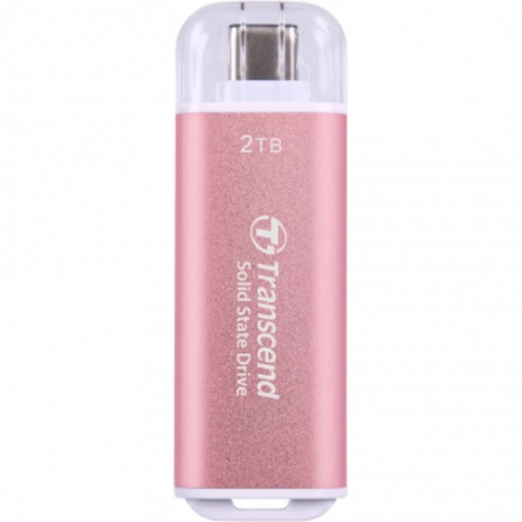 Накопитель SSD Transcend USB-C 2TB TS2TESD300P ESD300 розовый