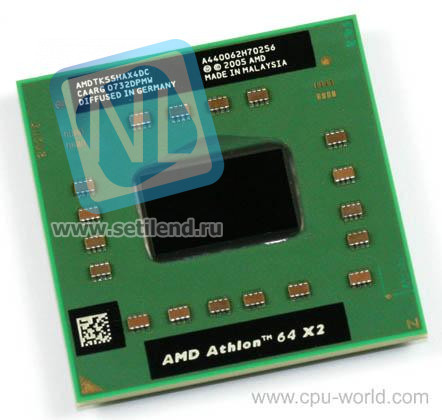 Процессор AMD AMDTK55HAX4DC Athlon 64 X2 Mobile TK-55 1800Mhz (512/800/1,35v) 31W DC s1(638)-AMDTK55HAX4DC(NEW)