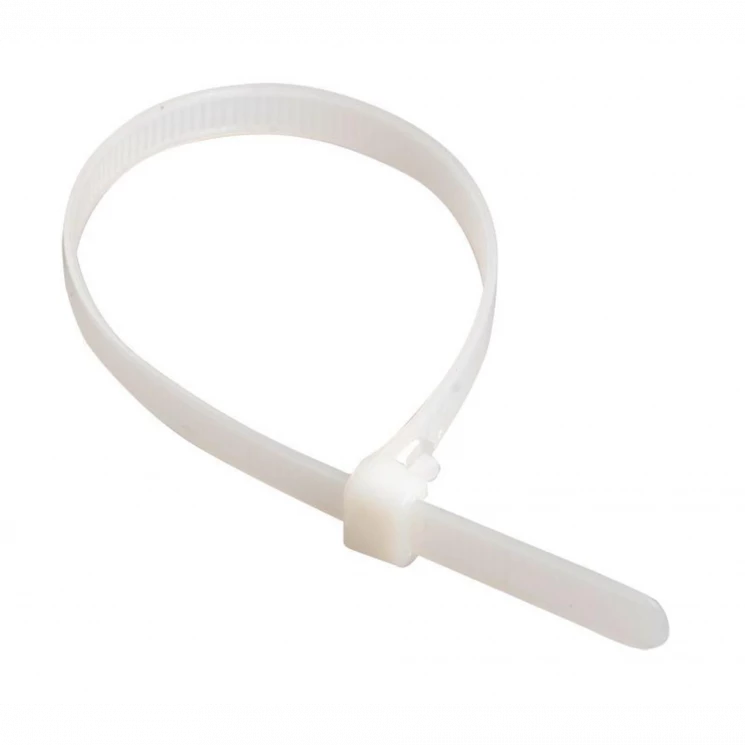 Хомут кабельный 7.6х300 нейл. бел. (уп.100шт) IEK UHH31-D076-300-100