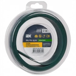 Трубка термоусадочная ТТУ нг-LS 12/6 зел. (уп.2м) IEK UDR12-012-006-002-K06-T