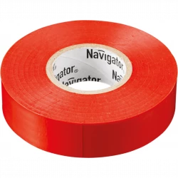 Изолента ПВХ 19мм (рул.20м) красн. NIT-A19-20/R Navigator 71111