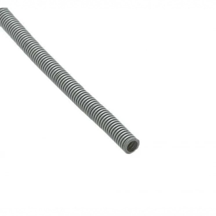 Труба гофрированная ПВХ легкая d16мм с протяжкой сер. (уп.50м) Ruvinil 11601(50)