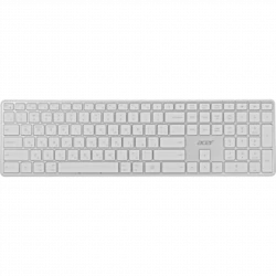 Клавиатура Acer OKR301 белый/серебристый USB беспроводная BT/Radio slim Multimedia (ZL.KBDEE.015)