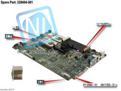 Материнская плата HP 228494-001 Motherboard (system I/O board), 2-way - Does not include -for StorageWorks NAS B2000-228494-001(NEW)