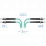 Патчкорд оптический ST/UPC MM Duplex 3метра