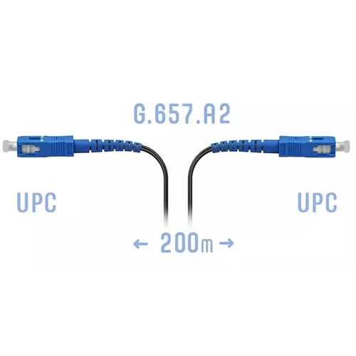 Патчкорд оптический FTTH SC/UPC, кабель 604-04-01, 200 метров