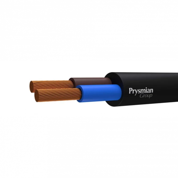 Провод ПВС 2х1 Ч (бухта) (м) РЭК-PRYSMIAN 0102030101