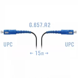 Патчкорд оптический FTTH SC/UPC, кабель 604-02-01, 15 метров