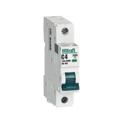 Выключатель автоматический модульный 1п C 4А 10кА ВА-105 DEKraft 13150DEK