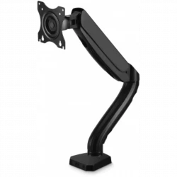 Кронштейн для мониторов ЖК Buro M1 черный 17"-27" макс.9кг крепление к столешнице поворот и наклон