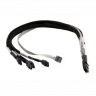 Кабель Adaptec ACK-I-mSASx4-4SATAx1-SB-1M R mSASI x4 (SFF-8087) to (4) x1 SATA