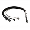 Кабель Adaptec ACK-I-mSASx4-4SATAx1-SB-1M R mSASI x4 (SFF-8087) to (4) x1 SATA
