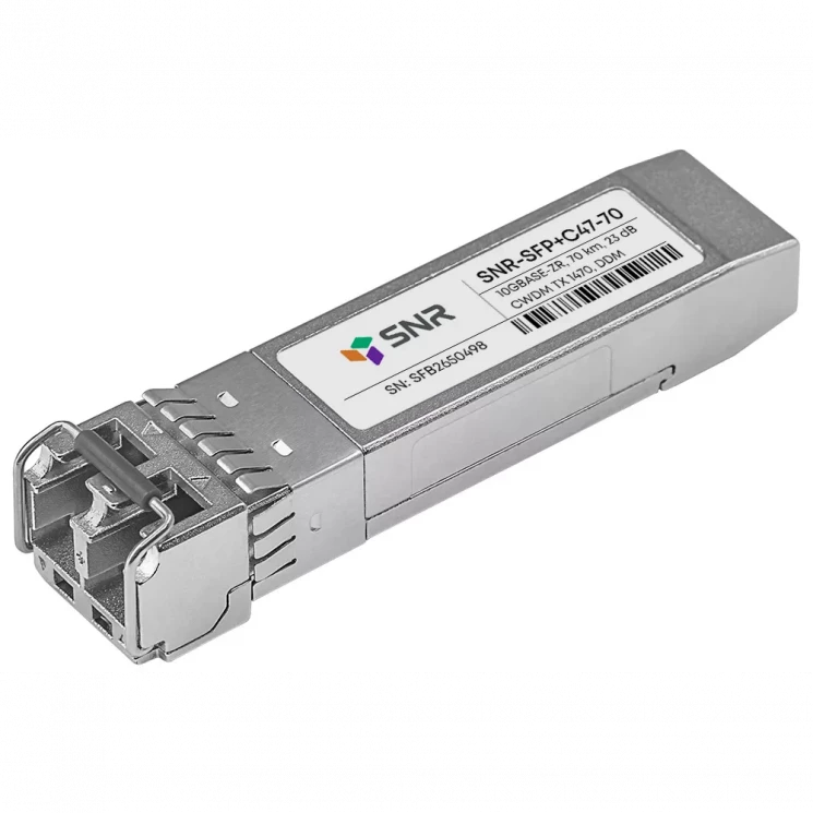 Модуль SFP+ CWDM оптический, дальность до 70км (23dB), 1470нм
