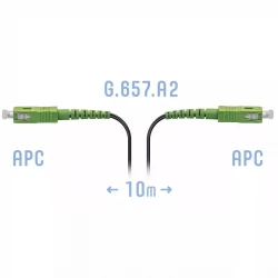 Патчкорд оптический FTTH SC/APC, кабель 604-02-01, 10 метров