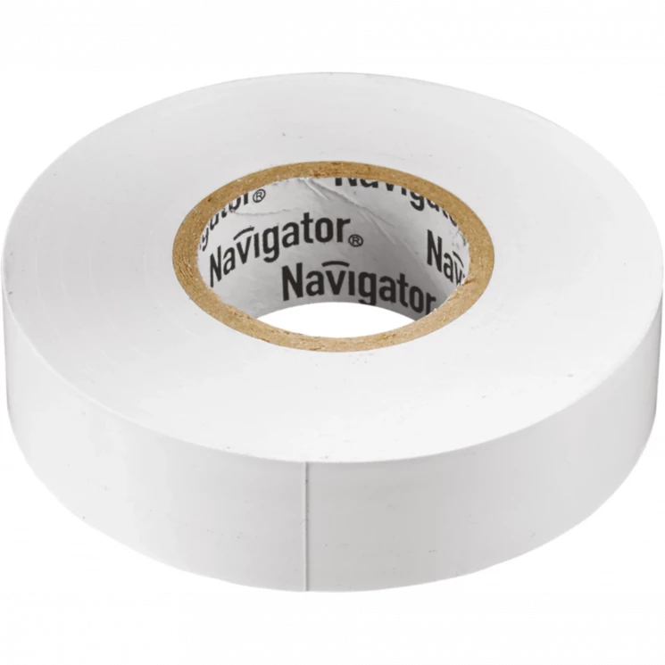 Изолента ПВХ 19мм (рул.20м) бел. NIT-A19-20/WH Navigator 71109