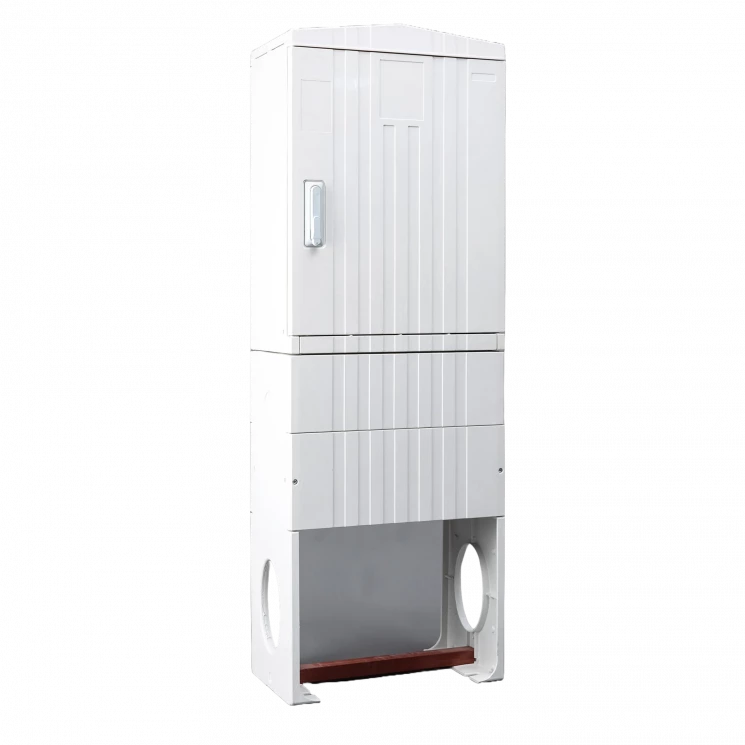 Стеклопластиковый шкаф напольный с монтажной панелью, 600х1765х320мм, IP54