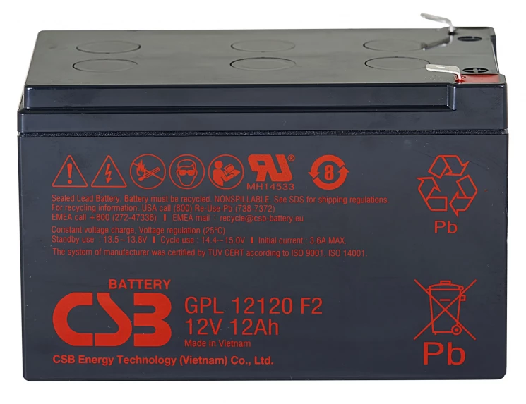 Аккумулятор CSB GPL12120 F2