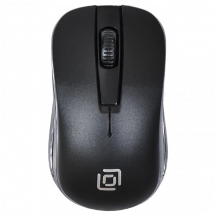 Мышь Оклик 445MW черный оптическая (1600dpi) беспроводная USB (3but)