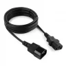 Кабель питания IEC320-C14/IEC320-C13, 220B, 10А, 3м