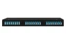 Кросс оптический 19" (ШКОС) укомплектованный на 48 LC портов, черный (комплект с розетками и пигтейлами)