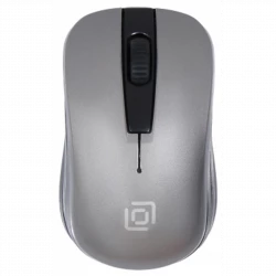 Мышь Оклик 445MW черный/серый оптическая (1200dpi) беспроводная USB для ноутбука (3but)