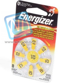 Energizer Zinc Air 10 BL8, Элемент питания