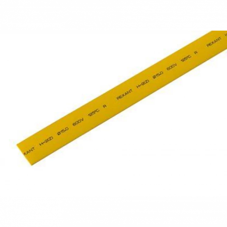 Трубка термоусадочная 15.0/7.5 1м желт. REXANT 21-5002