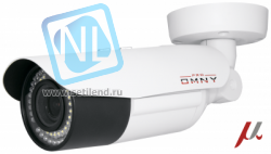 Проектная IP камера OMNY M54E 2812 уличная OMNY PRO серии Мира. 4Мп/25кс, H.265, управл. IR, моториз.объектив 2.8-12мм, PoE, EasyMic