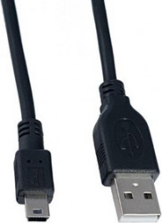 PL1308, Кабель USB 2.0 A вилка - Mini USB B вилка, 1.5 м