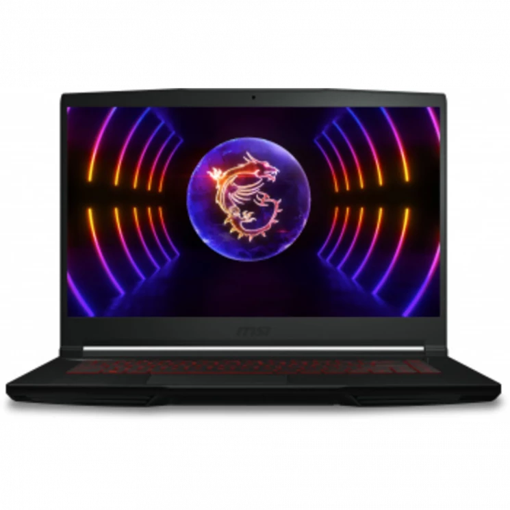 Ноутбук MSI GF63 Thin 12UCX-1037XRU Core i5 12450H 16Gb SSD256Gb NVIDIA GeForce RTX 2050 4Gb 15.6 IPS FHD Free DOS black WiFi BT Cam (9S7-16R821-1037)