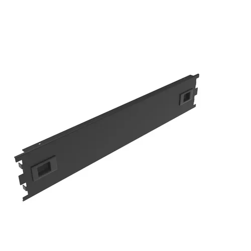 Заглушка 2U в телекоммуникационный шкаф 19", пластиковая защелка, монтаж без инструментов