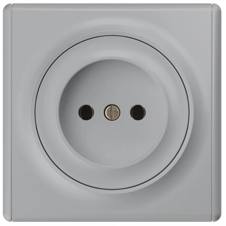 Розетка 1-м СП Florence 16А IP20 без заземл. винтов. контакты механизм сер. (1E10301302) OneKeyElect