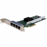 Сетевая карта 4 порта 10/100/1000Base-T (RJ45, Intel i350AM4), Silicom PE2G4i35L