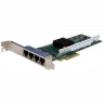 Сетевая карта 4 порта 10/100/1000Base-T (RJ45, Intel i350AM4), Silicom PE2G4i35L