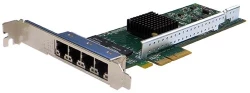 Сетевая карта 4 порта 10/100/1000Base-T (RJ45, Intel i350AM4), Silicom PE2G4i35L